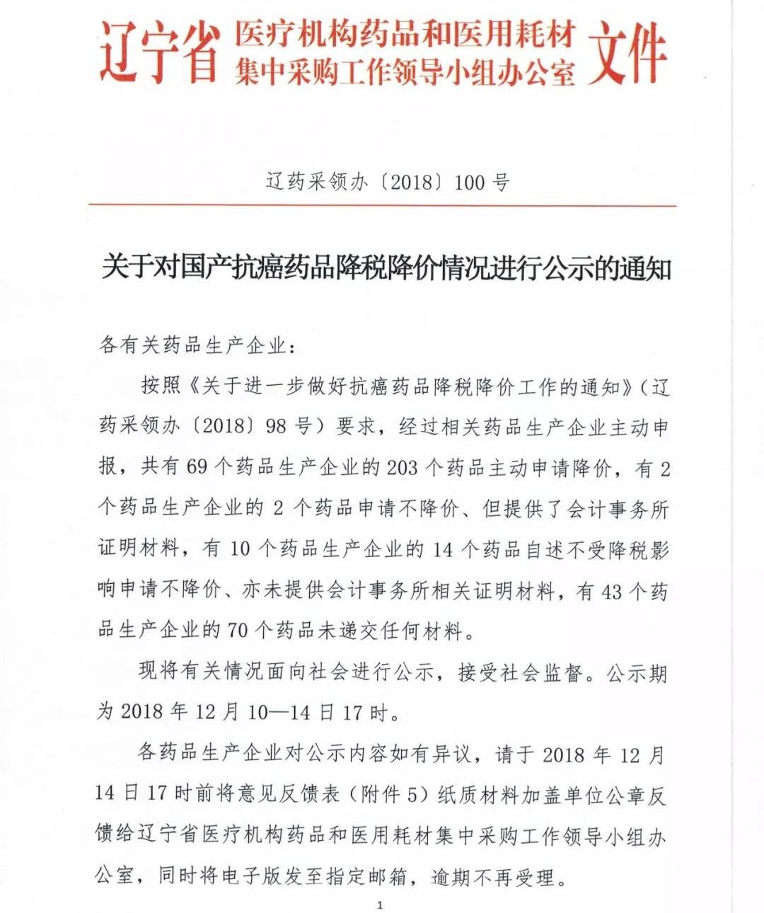 遼寧省發(fā)通知 203個抗癌藥降價 84個抗癌藥或暫停采購。 