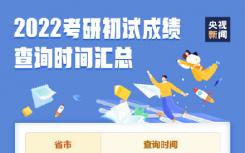 2022考研初試成績(jī)查詢(xún)時(shí)間匯總   附各省最新考研成績(jī)查詢(xún)時(shí)間表一覽